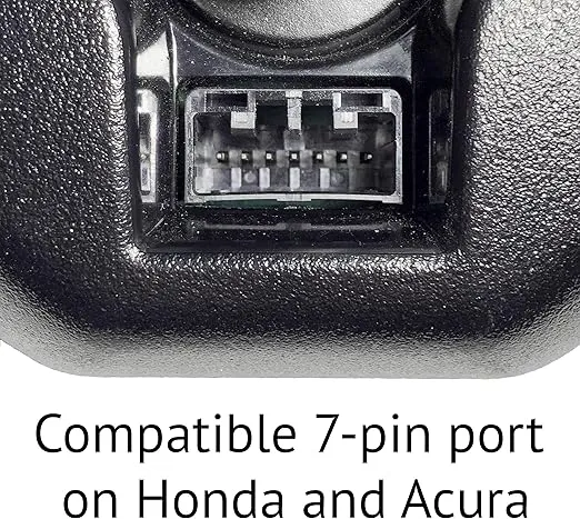 Dongar Dashcam Power Adapter (7-pin Type A) for Select Honda Vehicles. Compatible w/Ridgeline, Passport, Pilot, Clarity, & More. Connects to Rearview Mirror, Built-in USB Power Source, Easy Install
