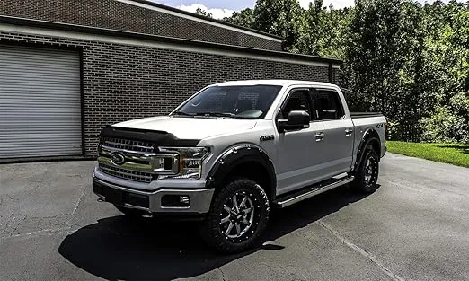 Auto Ventshade [AVS] Aeroskin II / Hood Protector | Fits 2015 - 2020 Ford F-150 (Excludes Raptor), 1 pc. | Textured Black - 436096