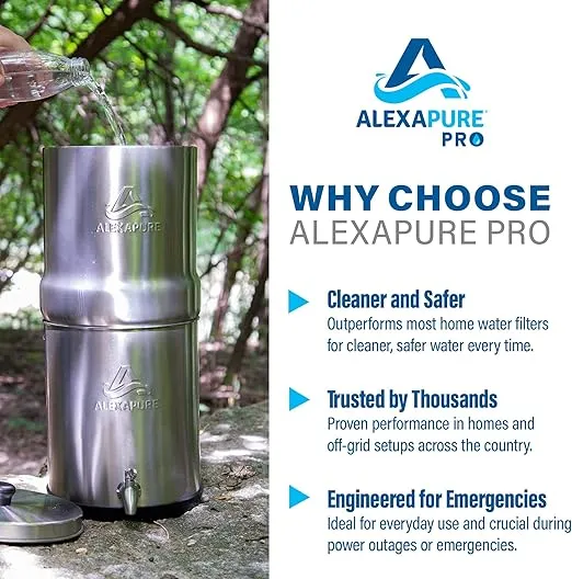 Pro Stainless Steel Water Filtration System - 200 Gallon Capacity