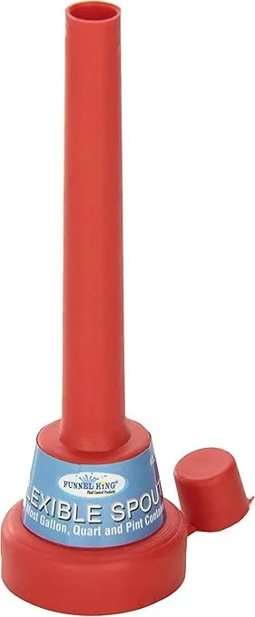 WirthCo 32157 TripleThread(tm) Flexible Spout Funnel with Cap, colors may vary