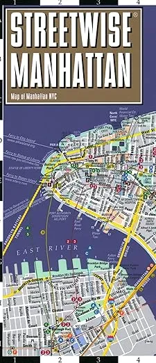 Streetwise Manhattan Map - Laminated City Center Street Map of Manhattan, New York (Michelin Streetwise Maps)