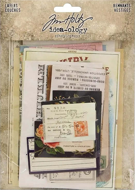 Tim Holtz, Advantus Layers Renmants Salvaged Elements, multicolor