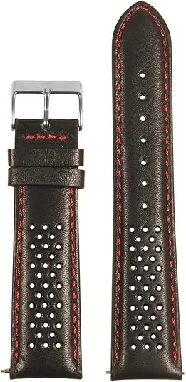 Perforated Leather Rally Quick Release Watch Band Strap - Choose Your Color - 18mm 20mm 22mm 24mm