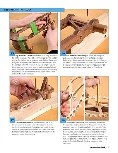 Making Wooden Gear Clocks: 6 Cool Contraptions That Really Keep Time (Fox Chapel Publishing) Step-by-Step Projects for Handmade Clocks, from Beginner to Advanced; Includes Full-Size Pattern Pack