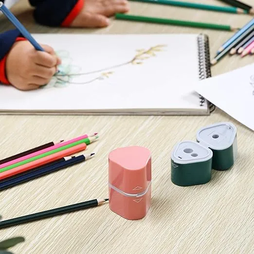 Mr. Pen- Pencil Sharpener for Colored Pencils, 3 Pack, 3 Hole, Pencil Sharpener Manual, Art, Jumbo, Artist, Colored Pencil Sharpener