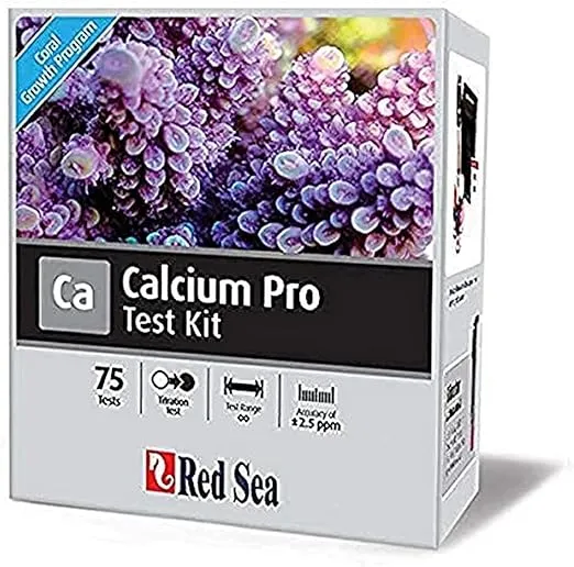 Red Sea Fish Pharm ARE21405 Saltwater Calcium Pro Test Kit for Aquarium, 75 Tests