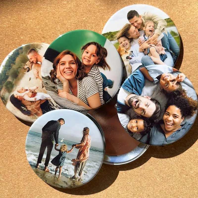 Big button with photo, Large Photo Pinback Buttons, Design Your Own picture 3.5 inch Button Pin