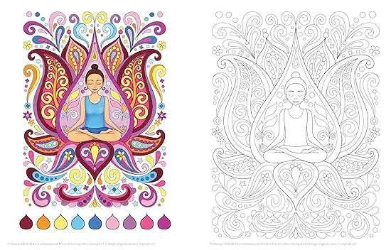 Follow Your Bliss Coloring Book (Coloring is Fun) (Design Originals) 30 Beginner-Friendly Peaceful & Creative Art Activities on High-Quality Extra-Thick Perforated Paper that Resists Bleed-Through