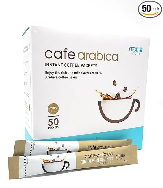 Café arabica instant coffee packets