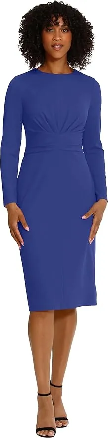 Maggy London Women's Wide Waistband and Tuck Details Office Career Workwear Event Occasion Guest of