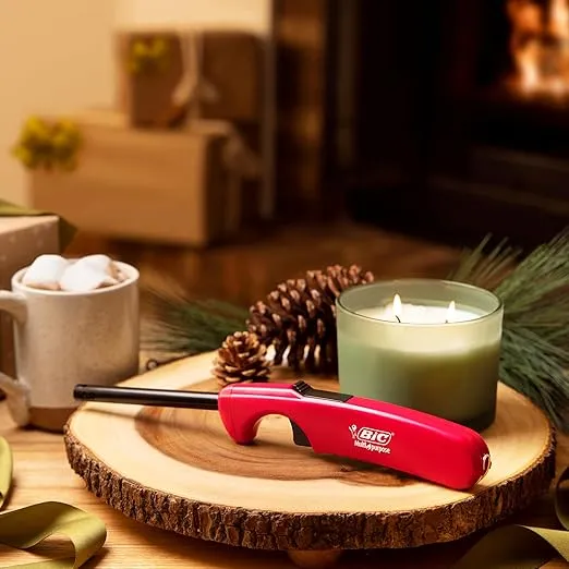 BIC Multi-Purpose Classic Edition Lighters, Great for Holiday Candles and Fireplaces, Assorted Colors, 4-Pack (Colors May Vary)