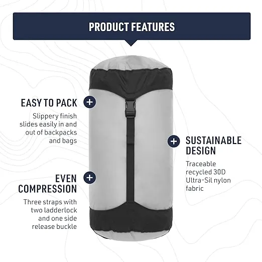 Sea to Summit Ultra-SIL Compression Sack, Ultralight Outdoor and Travel Storage
