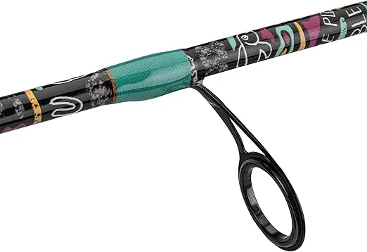ProFISHiency Krazy Spinning Fishing Combo | 7' Graphite Rod, Stainless Steel Guides, Cork Handle | 6:2:1 Gear Ratio