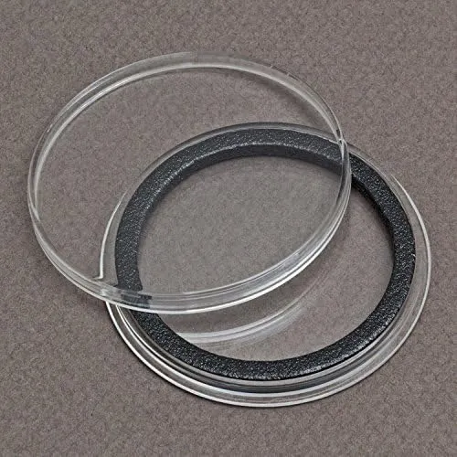 (5) Air-tite 39mm Black Ring Coin Holder Capsules for 1oz Silver & Copper Rounds Casino Chips