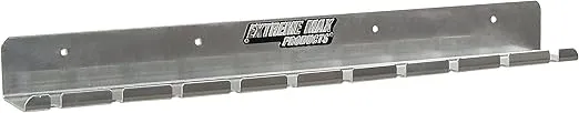 Extreme Max 5001.6059 Pneumatic Air Tool Rack Holder for Enclosed Race Trailer Shop Garage Storage, Silver