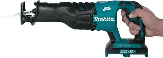 Makita XRJ06Z 18V X2 LXT Lithium-Ion (36V) Brushless Cordless Recipro Saw, Teal, 5.5 x 19 x 8 inches