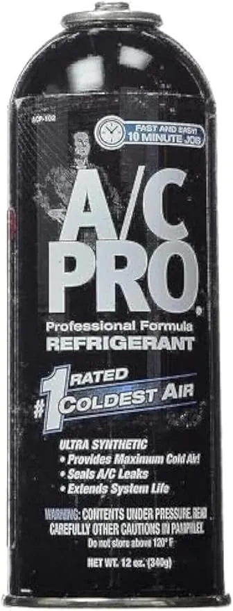 Interdynamics A/C Pro ACP-102 Ultra Synthetic A/C Recharge R-134a Car Refrigerant - 12 OZ