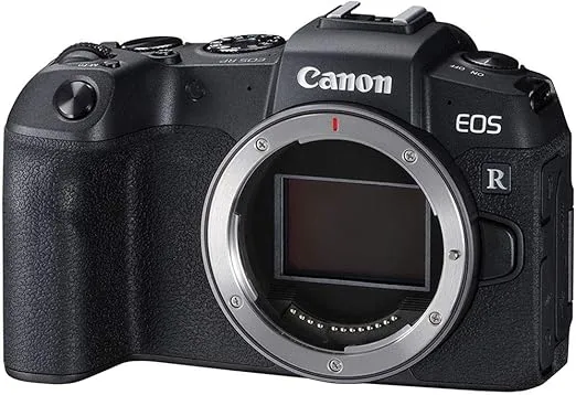 Canon EOS RP Full Frame Mirrorless Vlogging Portable Digital Camera with 26.2MP Full-Frame CMOS Sensor, Wi-Fi, Bluetooth, 4K Video Recording and 3.0” Vari-Angle Touch LCD Screen, Body, Black,