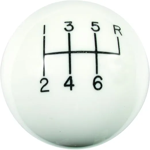 Hurst 1630056 White 6-Speed Classic Shifter Knob