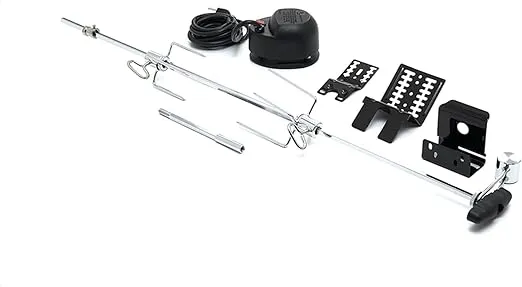 GrillPro 60090 Rotisserie Kit for Grills, 39-1/2", Black