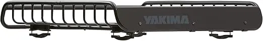 Yakima LoadWarrior Medium Sized Heavy Duty Steel Cargo Basket Roof Rack with Universal Mounting Hardware for All Yakima StreamLine Crossbars, Black