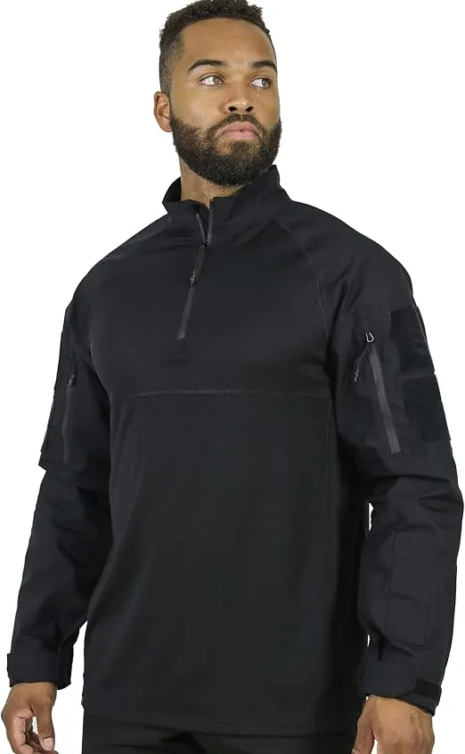 MISSION MADE Combat Shirt Military Tactical Long Sleeve 1/4 Zip for Men