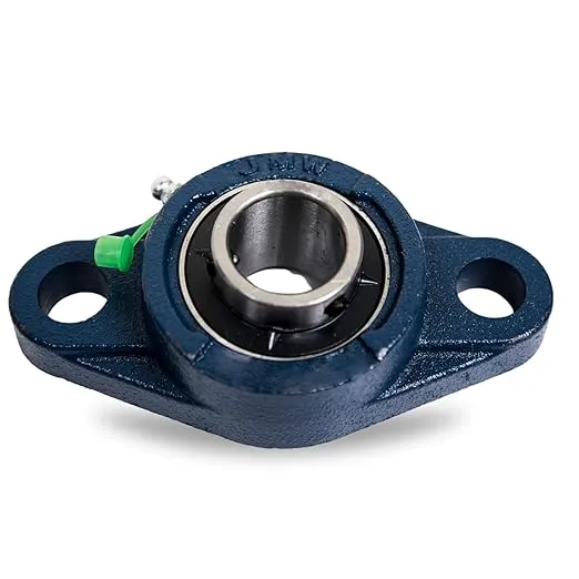 Jeremywell UCFL205-16 Pillow Block Bearing (2 Pack), 1 inch Bore, 2-Bolt Flange Mounted, Solid Base, Self-Alignment