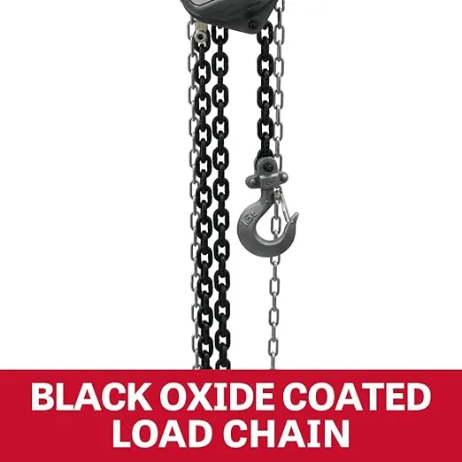 JET 3-Ton Hand Chain Hoist, 20' Lift (Model S90-300-20)