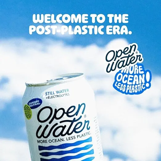 Open Water | 16oz Tallgirl Cans (1 Case - 12 cans - Still) | BPA-free and Eco-friendly
