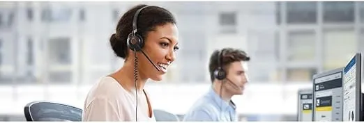 Jabra Engage 50 Wired Headset, Stereo – Telephone Headset with 3-Microphone System, Blocks Out Background Noise for Increased Agent Focus, Call Center Headset Features Enhanced Hearing Protection