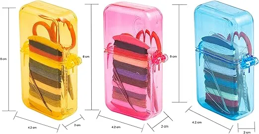 SINGER 01927 Travel Sewing Kit in Case, Assorted Colors, Multicolor