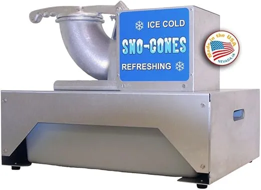 PARAGON Port-A-Blast SNO Cone Machine for Professional Concessionaires Requiring Commercial Heavy Duty Snow Cone Equipment 1/3 Horse Power 792 Watts