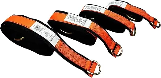 Frontline MPS03 Premium Cross Arm Strap with Reinforced Webbing 3' | Beam Anchorage Straps | D-Ring at Both Ends | ANSI & OSHA Compliant | High-Tenacity Polyester Webbing and Alloy Steel D-Ring