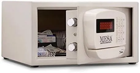 Mesa MH101E-WHT-KA Hotel Safe in White with Electronic Lock