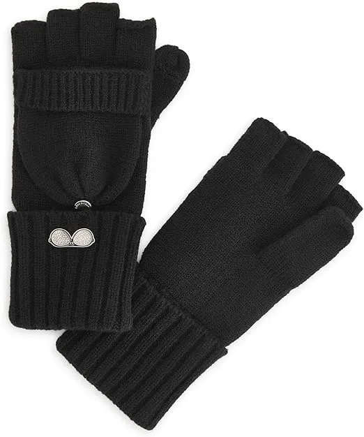 Karl Lagerfeld Paris Women's Accessories Gloves,Black,0S