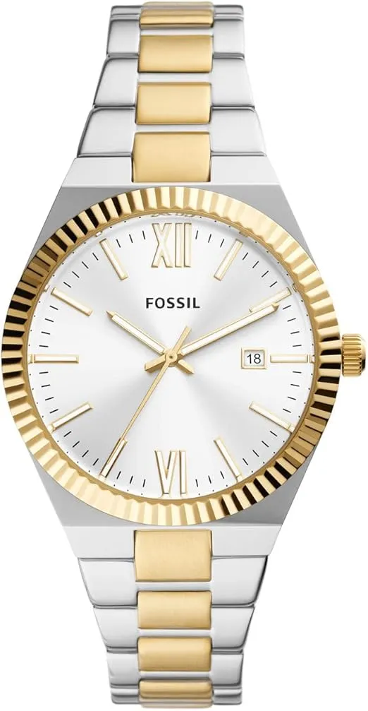 Fossil Scarlette Women's Sports Watch with Stainless Steel Bracelet or Genuine Leather Band