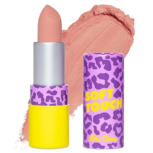 Lime Crime Soft Touch Comfort Matte Lipstick, Stellar Pink (Light Pinky Nude) - Flirty Retro Shades - Full-Coverage Long Lasting, Lip Lining & Soft Formula for All-Day Wear - Talc-Free & Paraben-Free