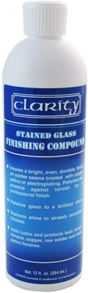 Clarity Stained Glass Finishing Compound - 12oz.