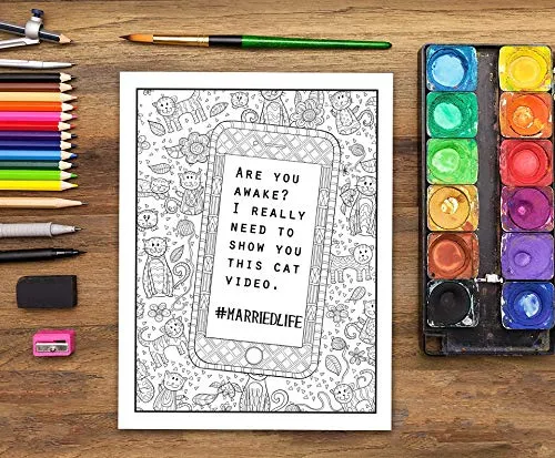 Married Life: A Snarky Adult Coloring Book
