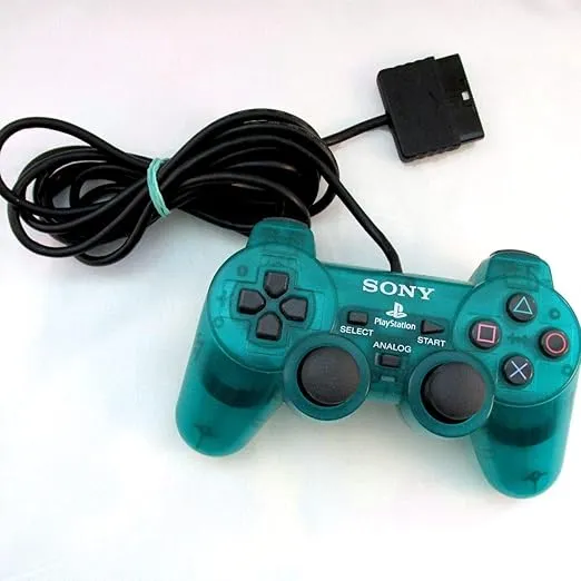 PS2 DualShock 2 Controller - Emerald (Renewed)