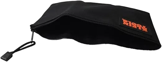 Klein Tools 5139B Zipper Bag, Cordura Nylon Tool Pouch with Heavy-Duty Nylon Zipper Close, 12-1/2-Inch, Black