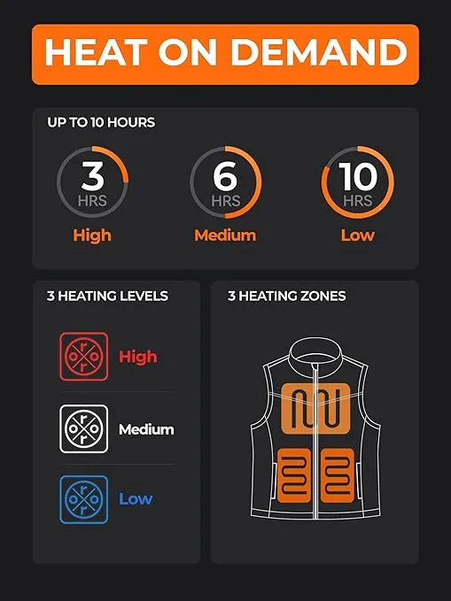 ORORO Women's Heated Fleece Vest with Battery, Lightweight Heating Vest Fleece (Charger Not Included)