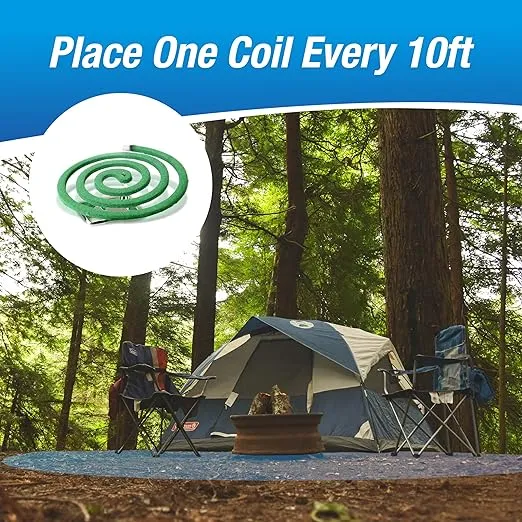 PIC Mosquito Repelling Coils, 10 Count Box, 4 Pack - Italian Coils, Mosquito Repellent for Outdoor Spaces - 40 Coils Total