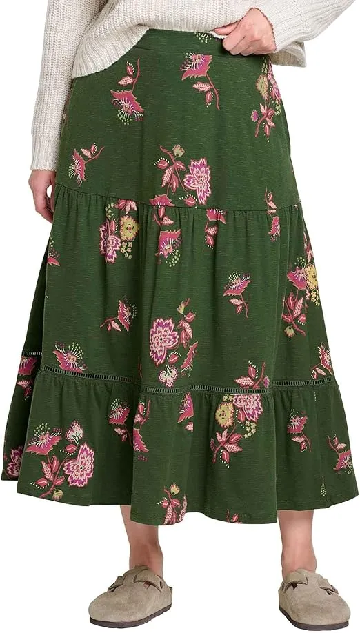 Toad&Co Marigold Tiered Midi Skirt