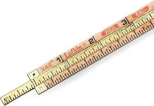 Crescent Lufkin Red End Folding Wood Rule, 6-Inch - TX46N