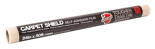CS2450W Temporary Carpet Protection Film, 24 Inch x 50 feet, Clear