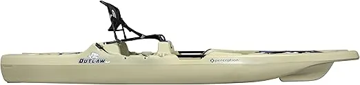 Perception Kayaks Outlaw 11.5 | Sit on Top Fishing Kayak | Fold Away Lawn Chair Seat | 4 Rod Holders | Integrated Tackle Trays | 11' 6"