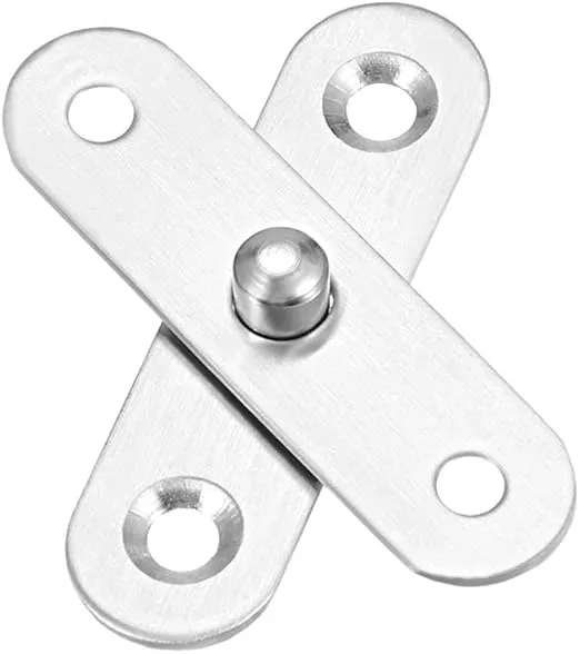 uxcell 2 Sets Stainless Steel 360 Degree Rotating Door Pivot Hinge 57mm x 16mm