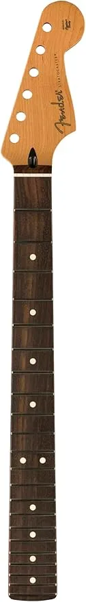 Fender Stratocaster Guitar Neck, Satin Roasted Maple, 22 Jumbo Frets, Flat Oval Shape Electric Guitar Neck, Rosewood Fingerboard