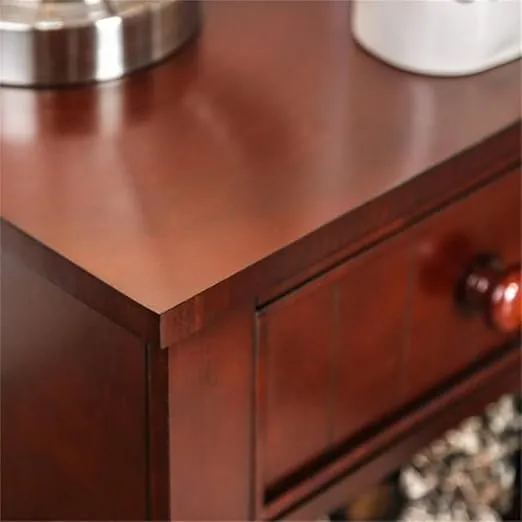Furniture of America Max 1-Drawer Nightstand, Cherry